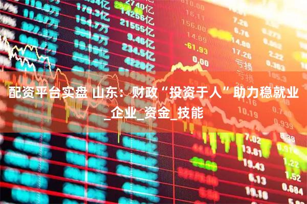 配资平台实盘 山东：财政“投资于人”助力稳就业_企业_资金_技能